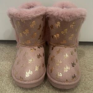 Adorable Pink Unicorn Boots- Size 10